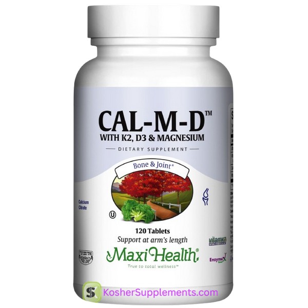 Maxi Health Kosher Cal-M-D Tablet with K2, D3 & Magnesium – Kosher Supplements